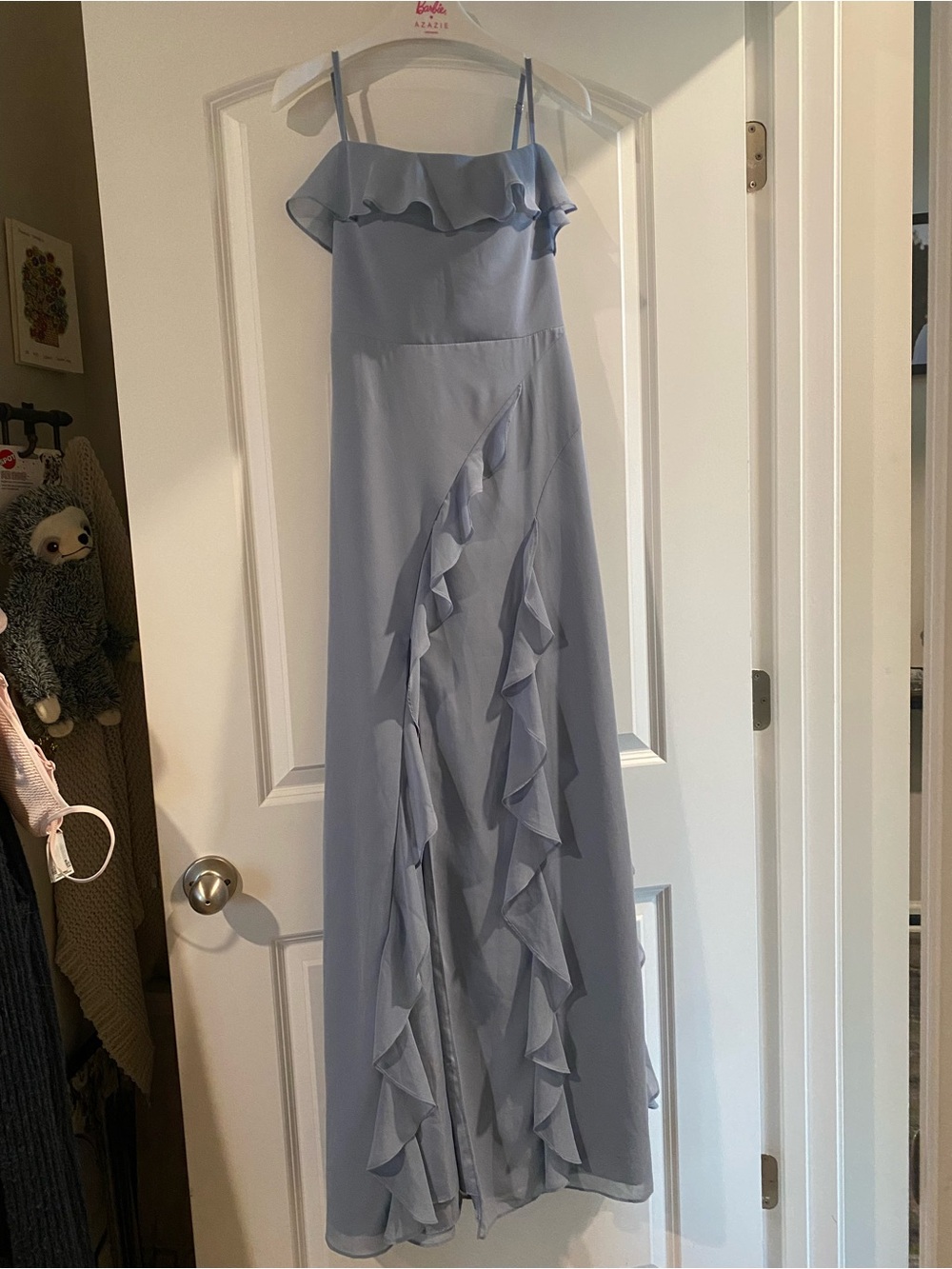 Barbie Blue Ruffled Formal Dress